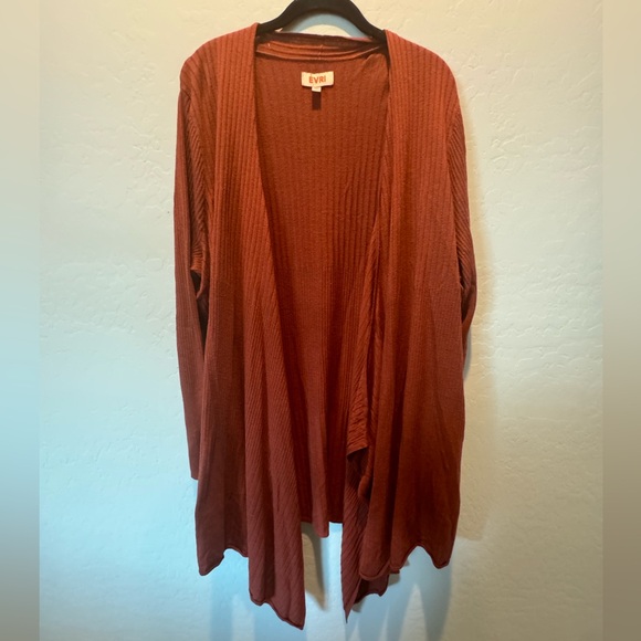 EVRI Rust/Orange Cardigan - 3X - Picture 2 of 3